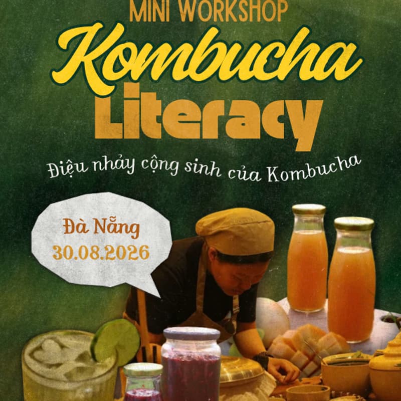 Cover Image for MINI WORKSHOP: KOMBUCHA LITERACY – ĐIỆU NHẢY CỘNG SINH CỦA KOMBUCHA