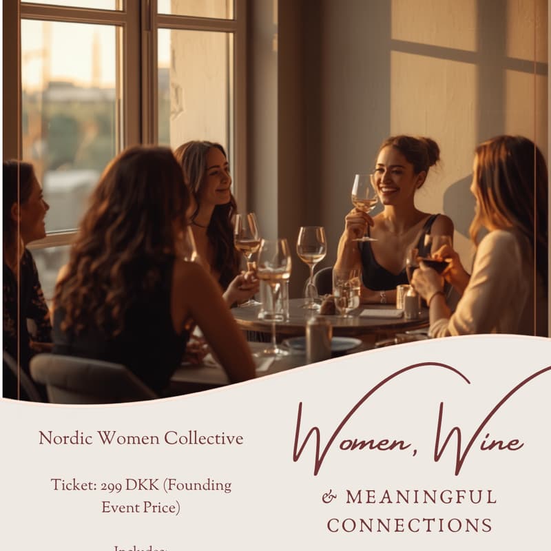 Cover Image for Women, Wine & Meaningful Connections | Copenhagen 🍷✨