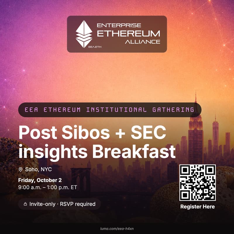 Cover Image for EEA Ethereum Institutional Briefing | Post Sibos