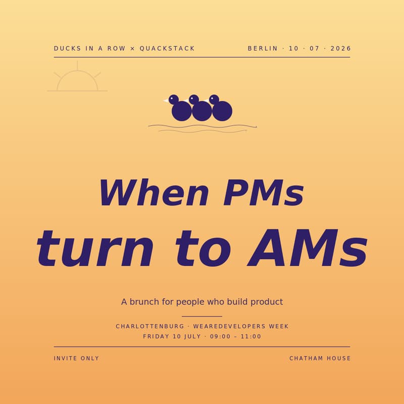 Cover Image for When PMs turn to AMs · Berlin Brunch