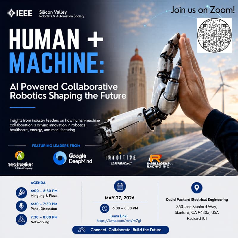 Cover Image for IEEE event: Human + Machine: AI Powered Collaborative Robotics Shaping the Future