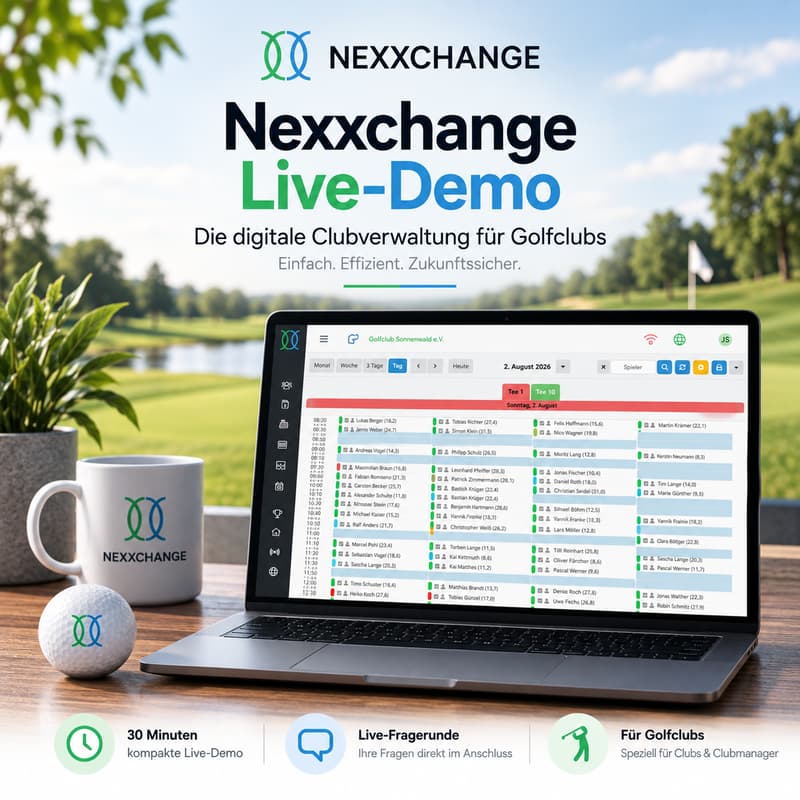 Cover Image for Nexxchange Live-Demo – Digitale Clubverwaltung für Golfclubs