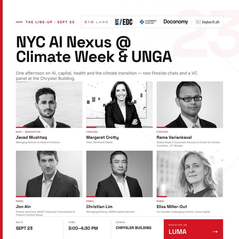 Cover Image for NYC AI Nexus @ Climate Week & UNGA