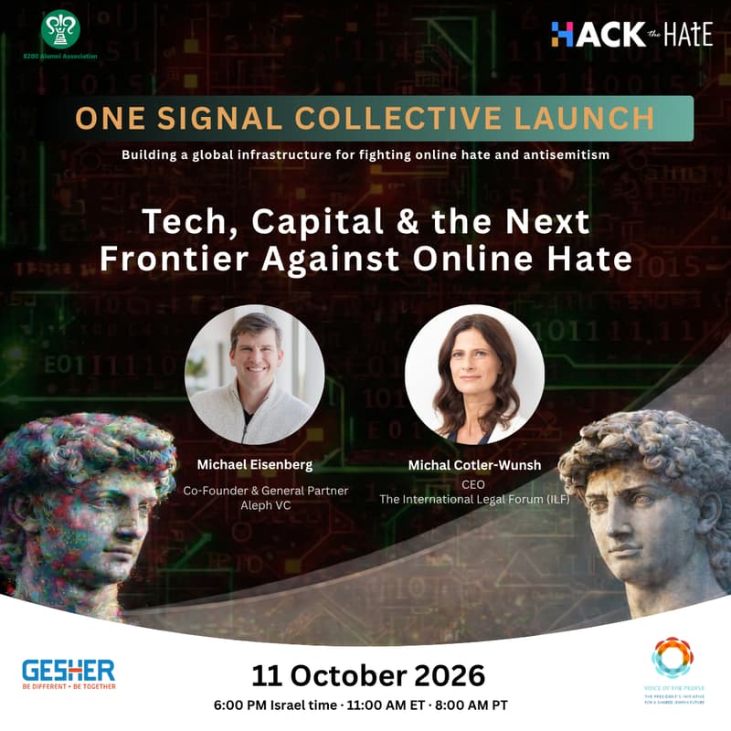 Cover Image for One Signal Collective Launch: An Innovation Community for Countering Online Hate and Antisemitism