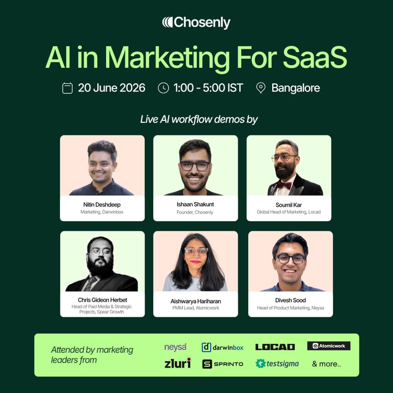 Cover Image for AI in Marketing for B2B SaaS(Leaders only event)