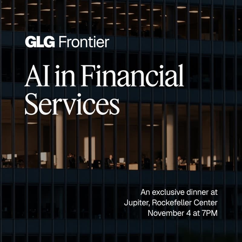 Cover Image for Private Dinner: AI Model Development & Deployment in Financial Services