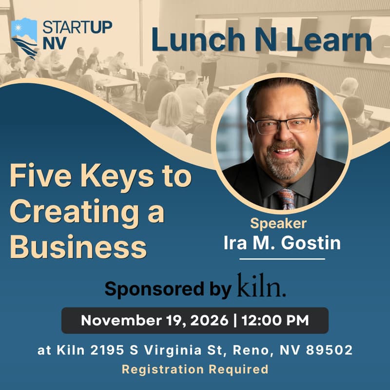 Cover Image for Reno Lunch N Learn | Five Keys to Creating a Business