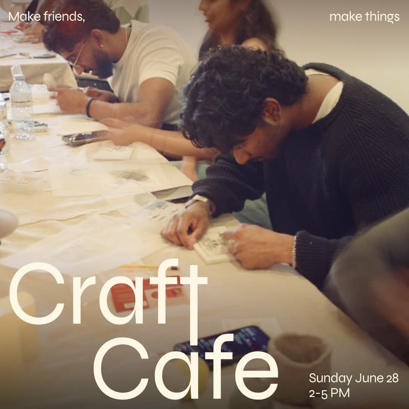 Cover Image for Craft Cafe: Make friends, Make crafts