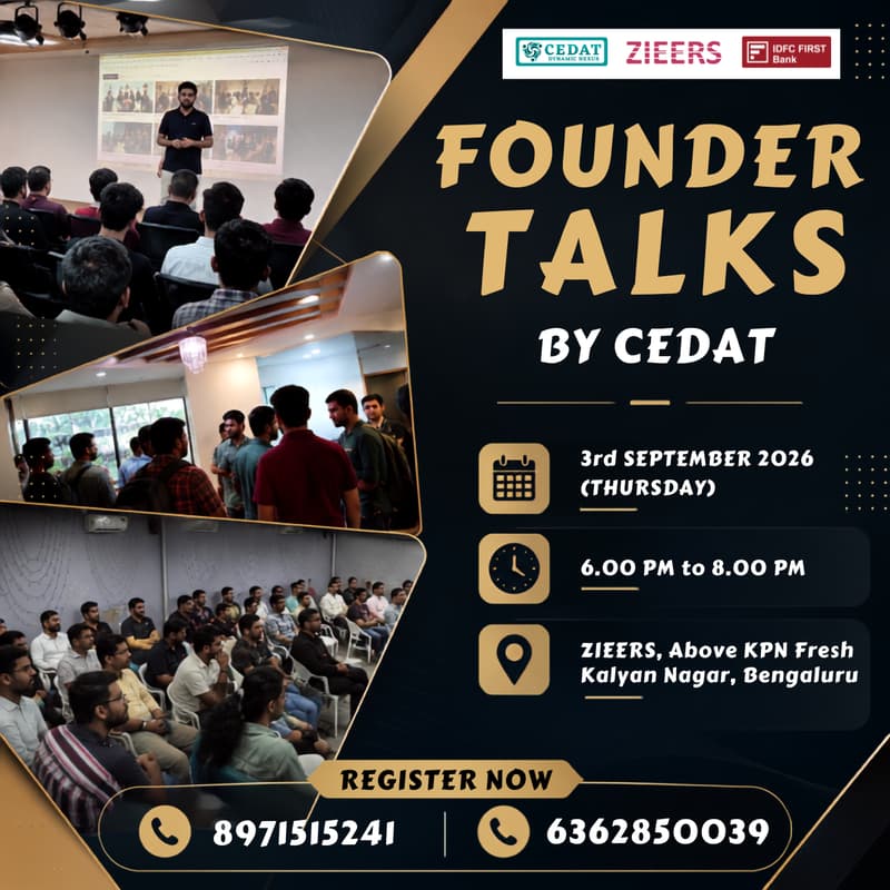 Cover Image for Founder Talks by CEDAT
