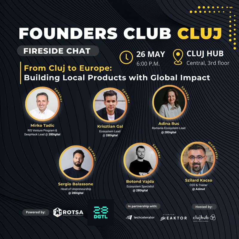 Cover Image for Founders Club CLUJ: From Cluj to Europe-Building Local Products with Global Impact