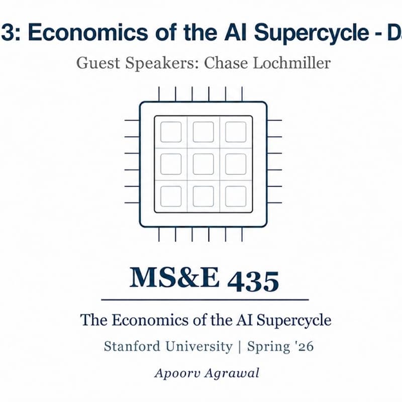 Cover Image for Обсуждение лекции Class #3 | MS&E435: Economics of the AI Supercycle Stanford