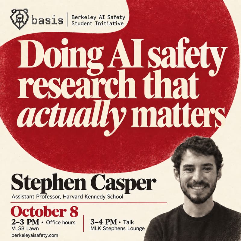 Cover Image for "Doing AI safety research that actually matters" with Stephen Caspter