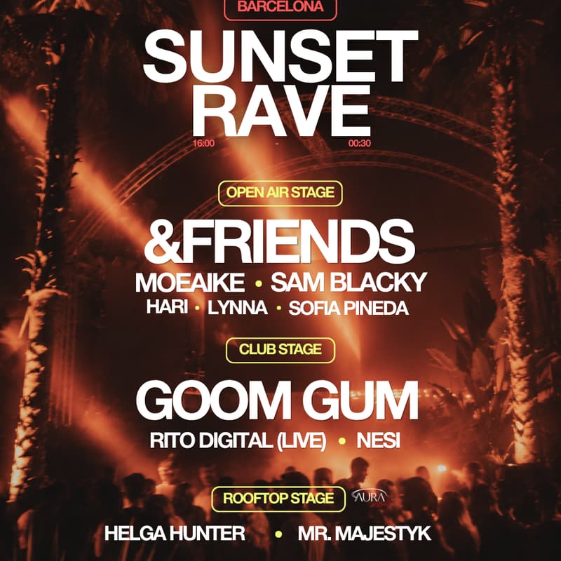 Cover Image for Sunset Rave with &friends, Goom Gum, Moeaike, Sam Blacky by Wellness Rave