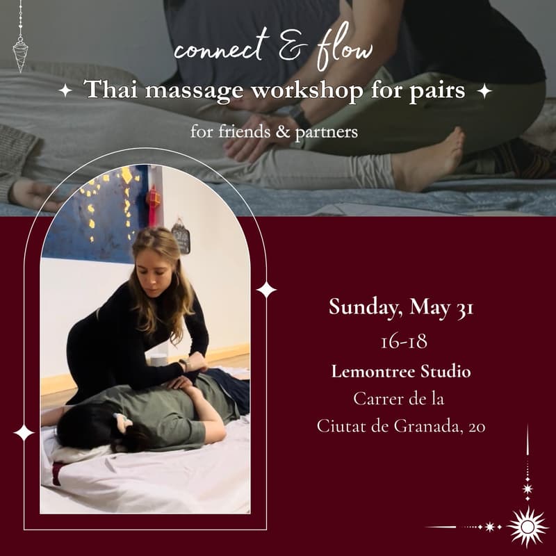 Cover Image for Connect & flow: a Thai massage workshop for pairs