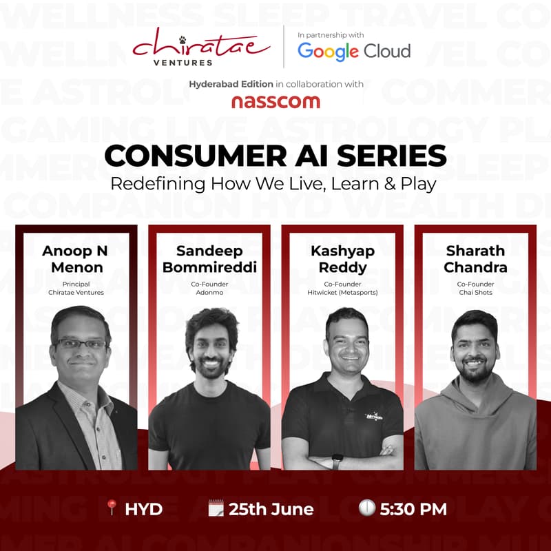Cover Image for Chiratae × Google × nasscom | Consumer AI Series : Hyderabad Edition