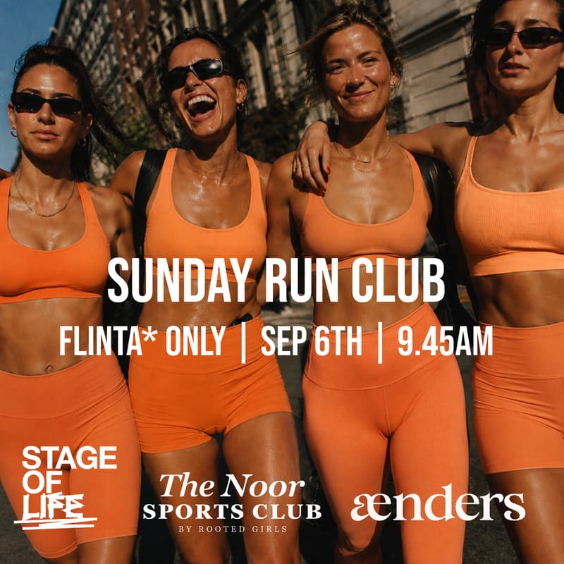 Cover Image for Sunday Run Club🍑 powered by Aenders x Noor Sports Club x Stage of Life