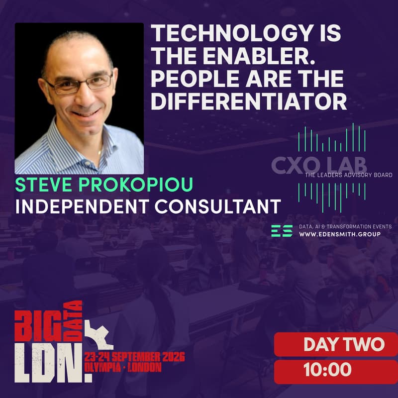 Cover Image for Big Data LDN - Eden Smith Table Talks - Technology is the Enabler. People are the Differentiator