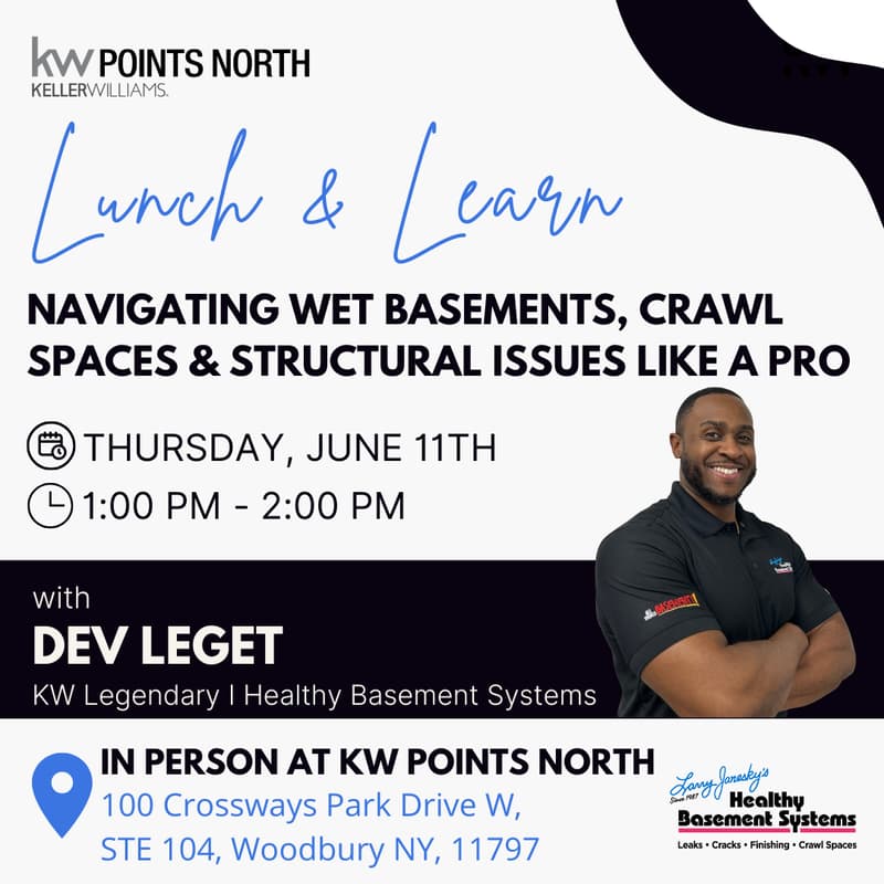 Cover Image for Lunch & Learn: Save The Deal - Navigating Wet Basements, Crawl Spaces, and Structural Issues Like a Pro
