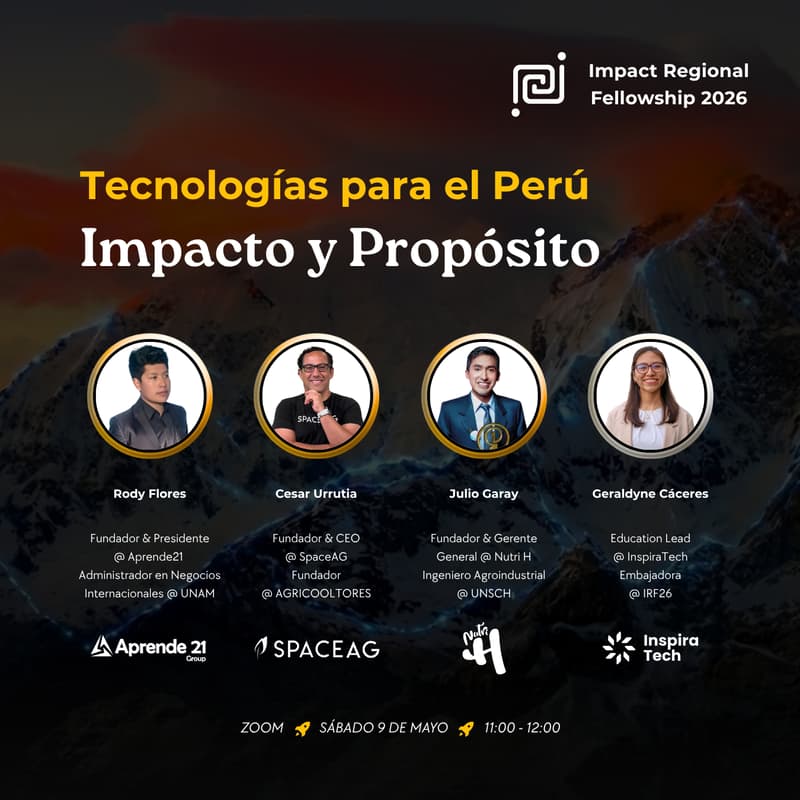 Cover Image for Tecnologías para el Perú 🌀 Impacto & Propósito