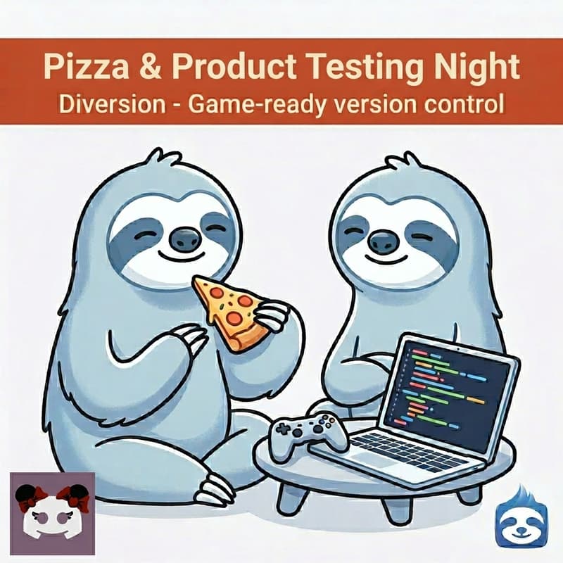 Cover Image for Pizza & Product Testing Night - Diversion X #Gamedeviot