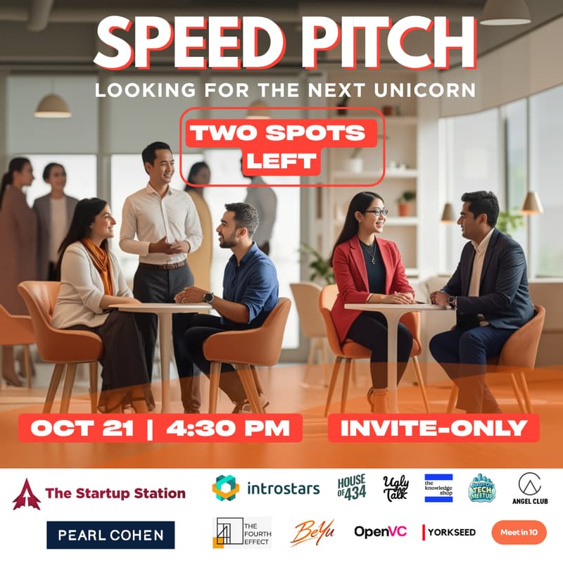 Cover Image for Speed Pitch: Guaranteed 1:1 Meetings With Investors
