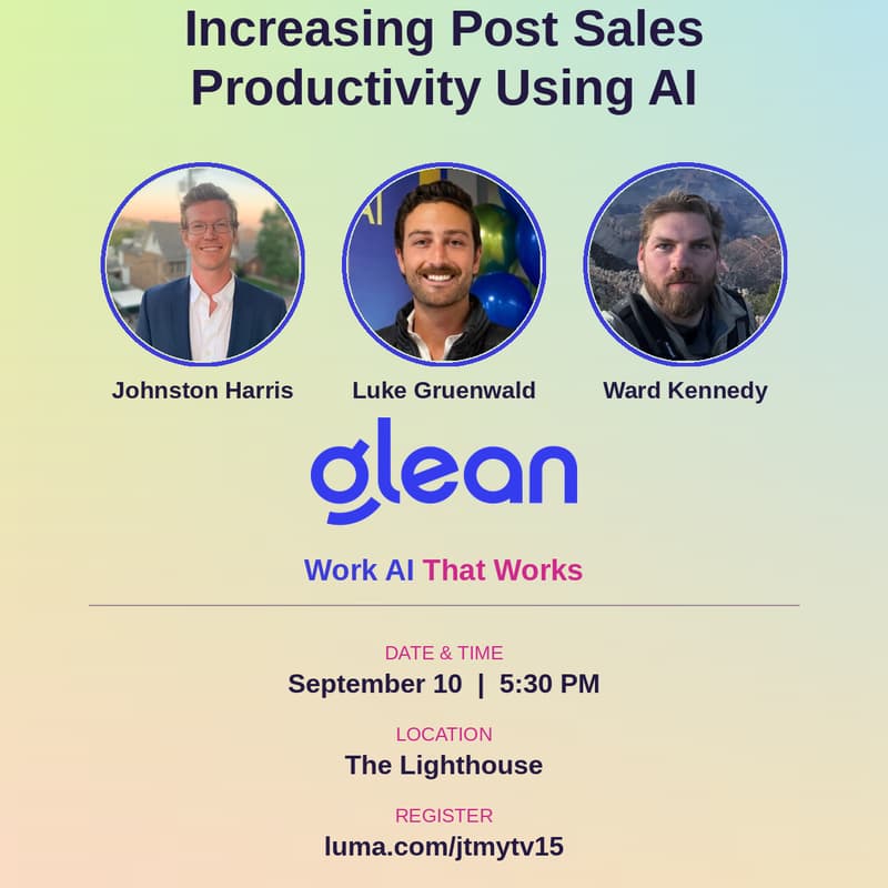 Cover Image for Nashville Customer Success Community: Increasing Post Sales Productivity Using AI