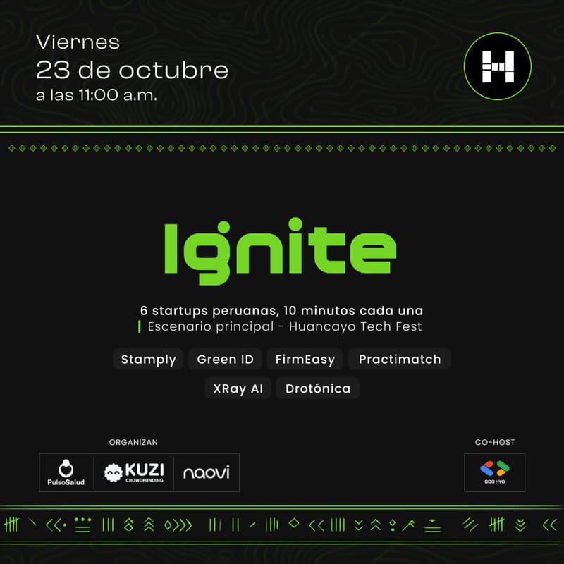 Cover Image for Ignite: 6 startups peruanas, 10 minutos cada una