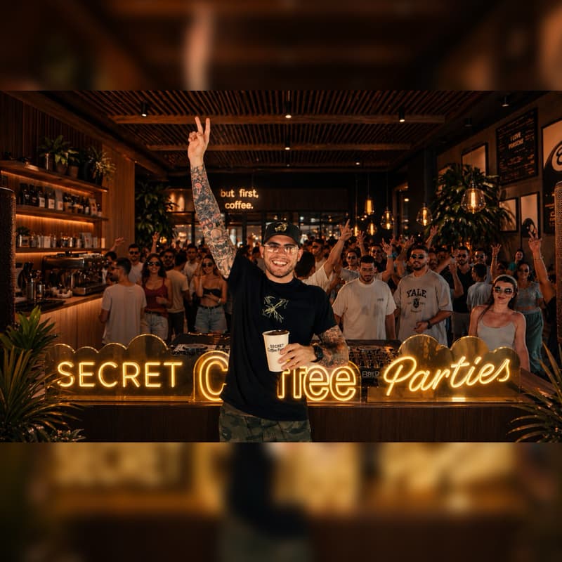 Cover Image for SECRET COFFEE PARTY ☕️ Café 302, Al Maha Arjaan 🎧