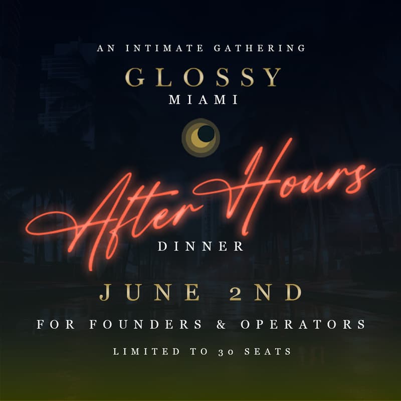Cover Image for Glossy Miami After Hours Dinner