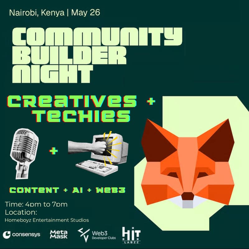 Cover Image for MetaMask Community Builder Night Nairobi, Kenya Edition