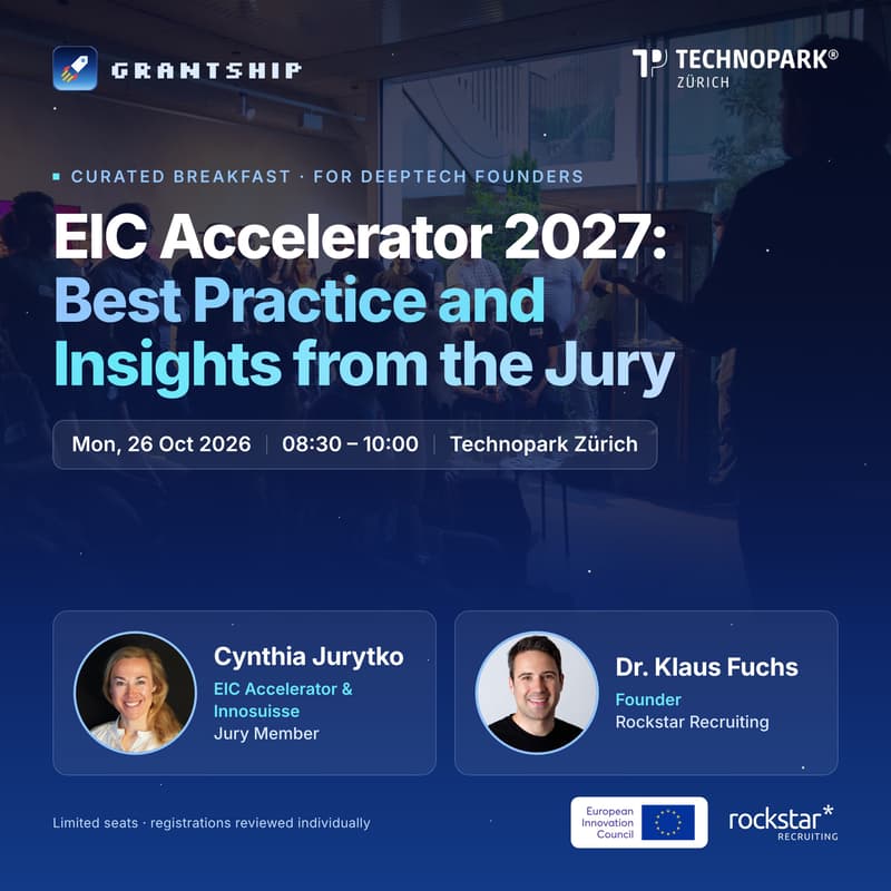 Cover Image for EIC Breakfast Session for DeepTech Founders