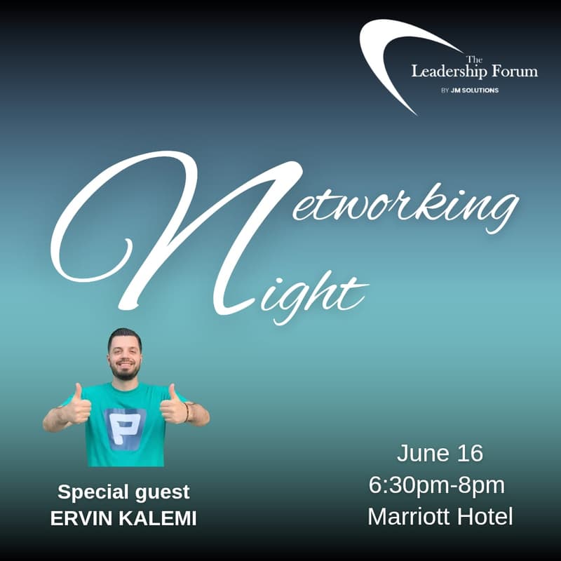 Cover Image for Ervin Kalemi at Leadership Forum Networking Night