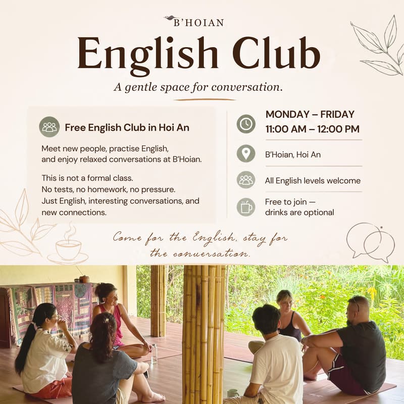 Cover Image for Mon: Free English Club in Hoi An