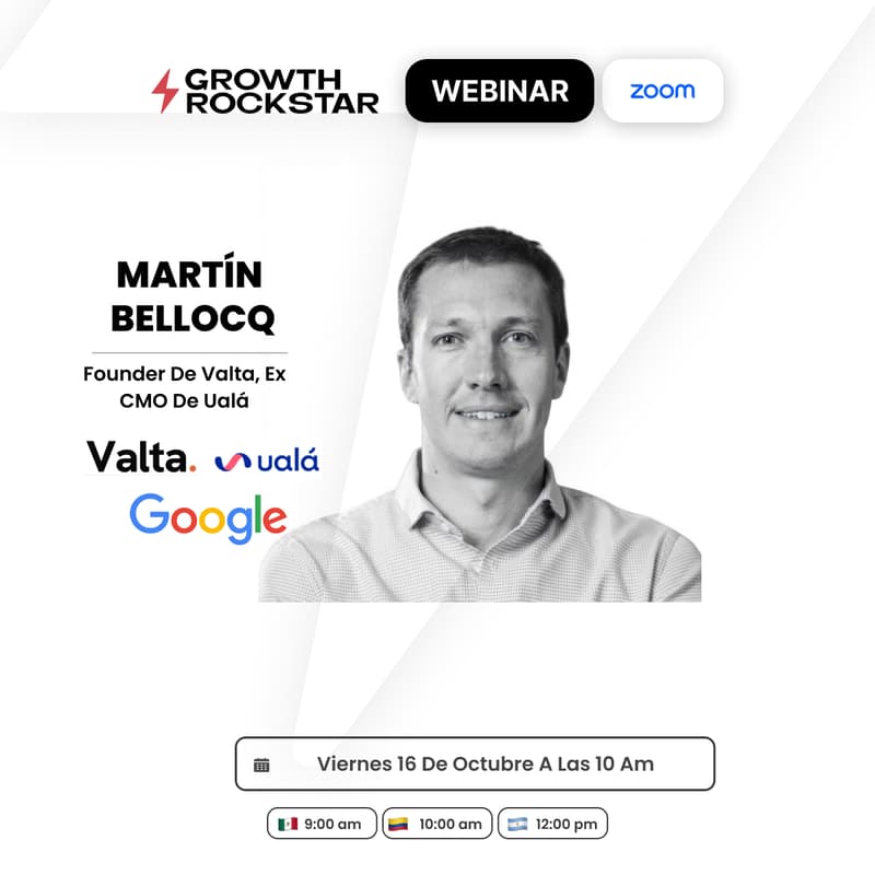 Cover Image for Webinar con Martín Bellocq - Growth por etapas: lo que la IA cambia y lo que no