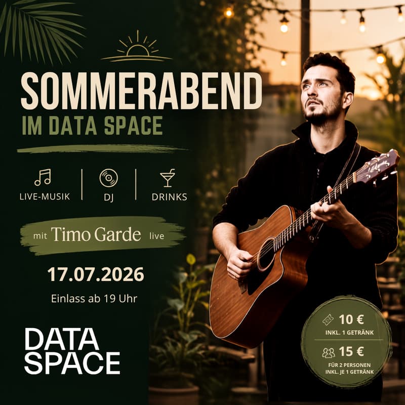 Cover Image for Sommerabend im Data Space: Live-Musik, DJ & Drinks