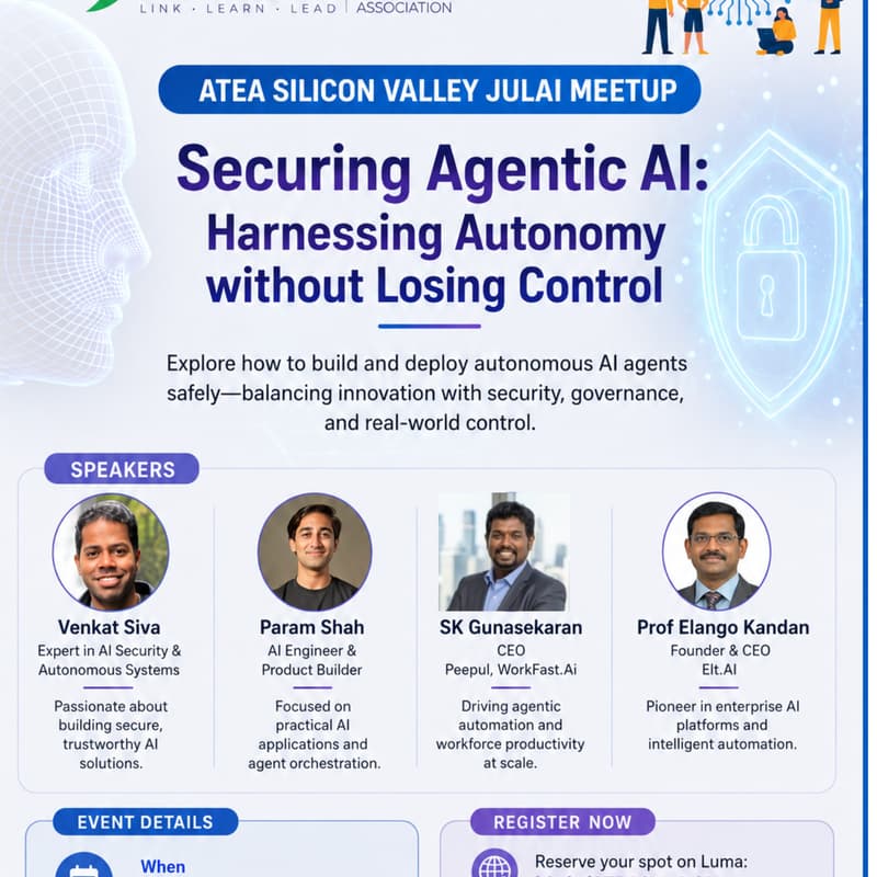 Cover Image for ATEA - Securing Agentic AI: Harnessing Autonomy without Losing Control