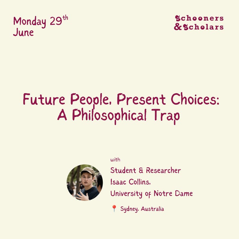 Cover Image for Pub Lecture: Future People, Present Choices: A Philosophical Trap