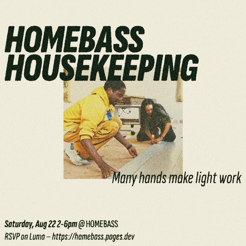 Cover Image for Home Bass Housekeeping Day