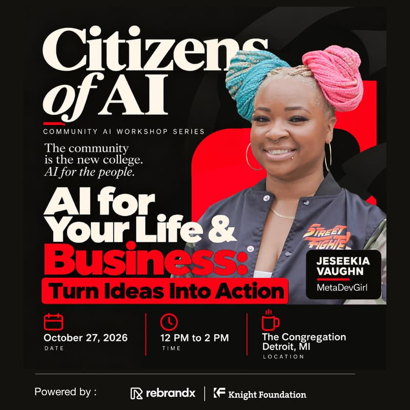Cover Image for Citizens of AI : Community AI Workshop Series