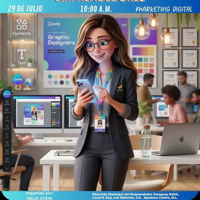Cover Image for TALLER DE CANVA PARA EMPRENDEDORES (PRESENCIAL)