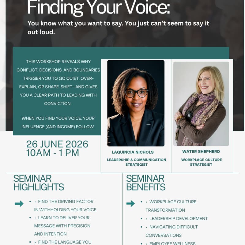 Cover Image for Finding Your Voice: Reconnecting with Self to Lead, Communicate, and Decide with Clarity