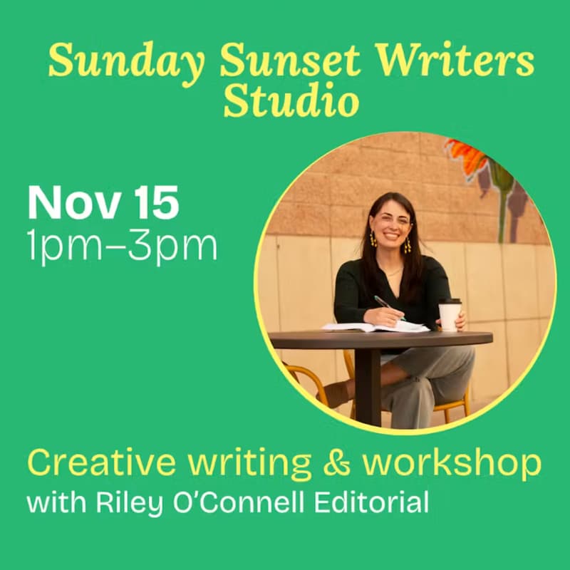 Cover Image for Sunday Sunset Writers Studio: Voice, POV