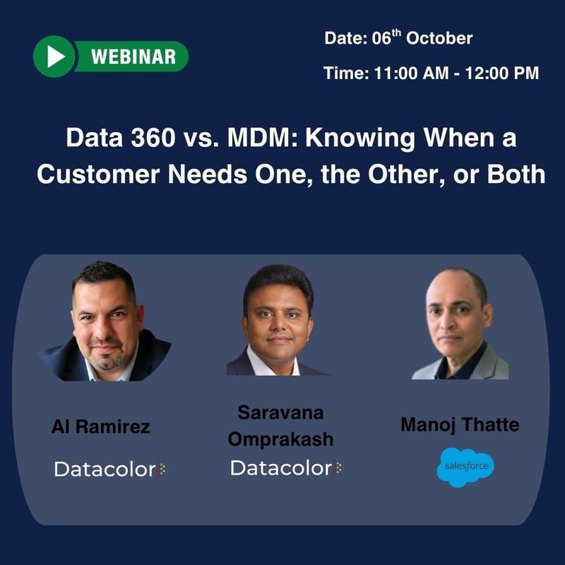 Cover Image for Data 360 vs. MDM: Knowing When a Customer Needs One, the Other, or Both
