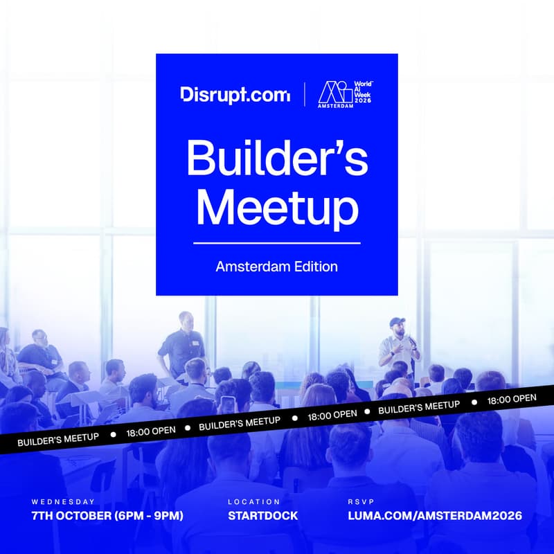 Cover Image for Disrupt.com x World Summit AI: Builder's Meetup | Amsterdam Edition