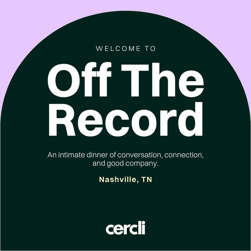 Cover Image for Off The Record: A Dinner for People Leaders