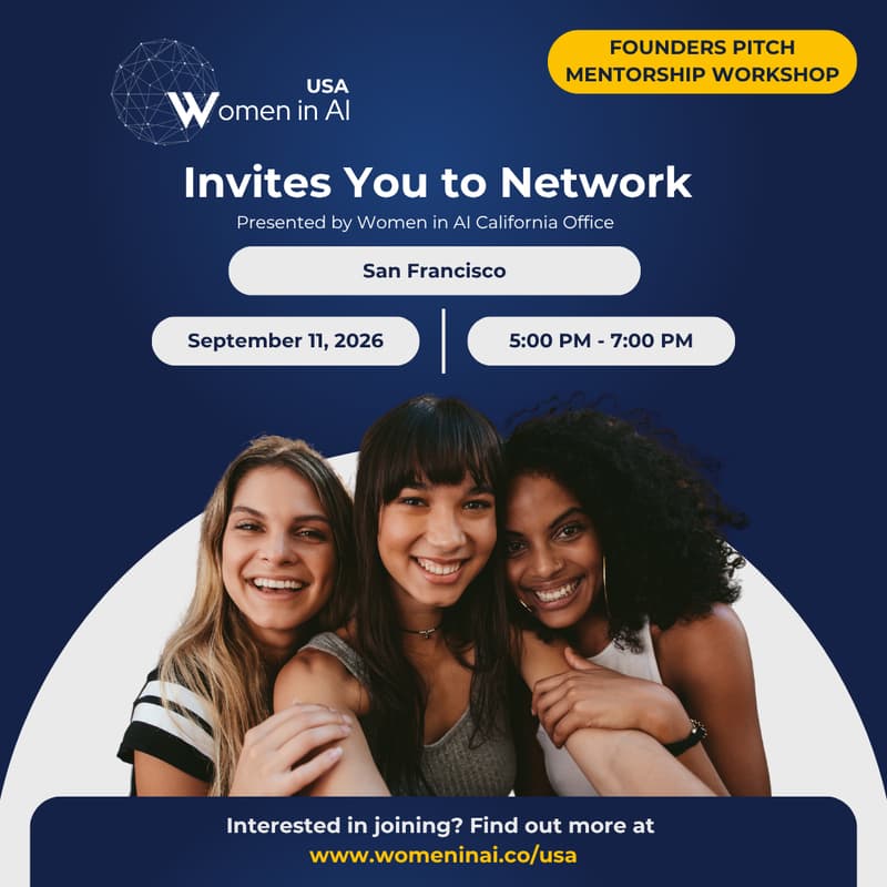 Cover Image for Women in AI Founders Pitch & 1000 Days of Love (TDOL)