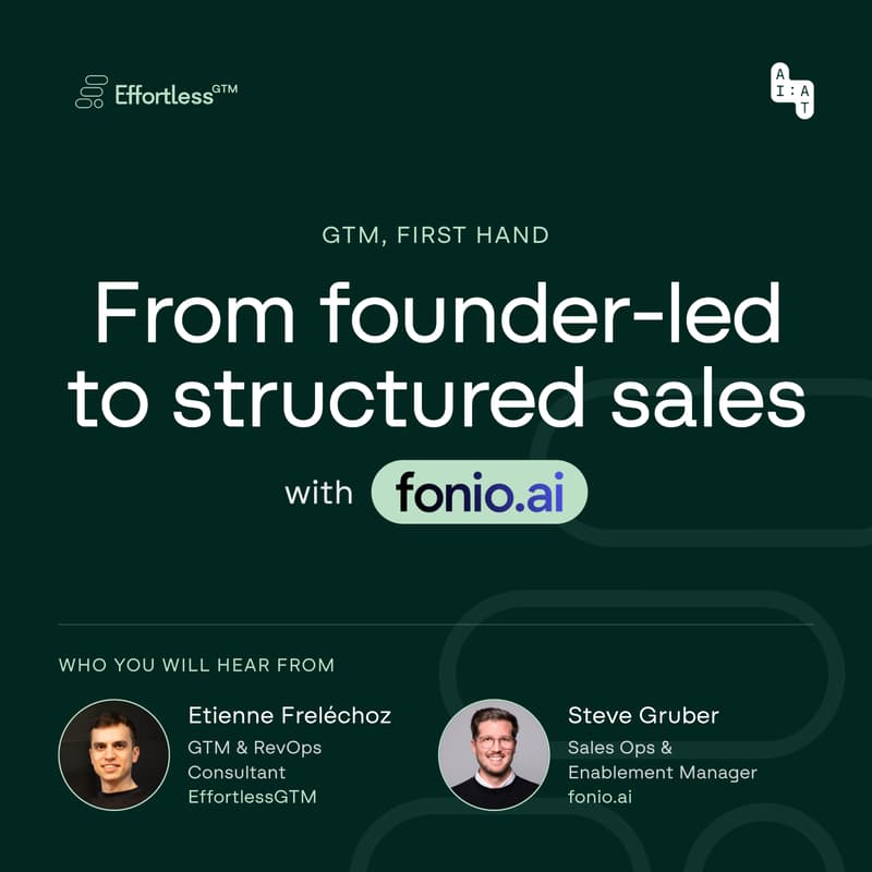 Cover Image for From Founder-Led to Structured Sales with fonio.ai