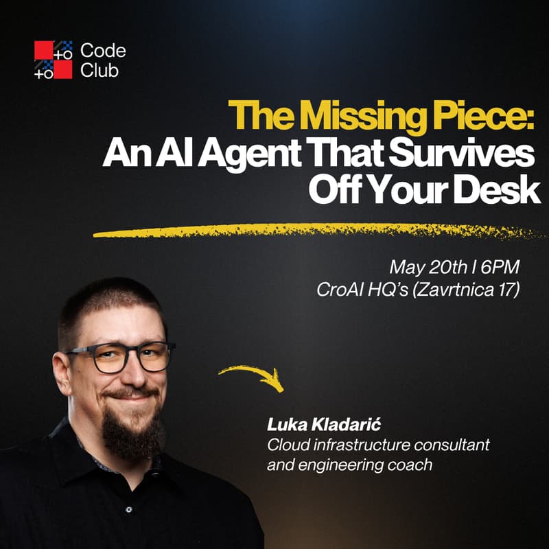 Cover Image for Code Club #3: The Missing Piece: An AI Agent That Survives Off Your Desk