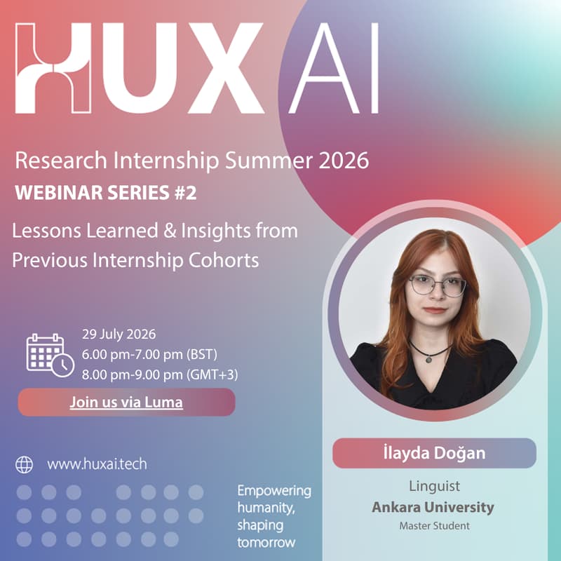 Cover Image for Lessons Learned & Insights from Previous Internship Cohorts - HUX AI Webinar Series #2