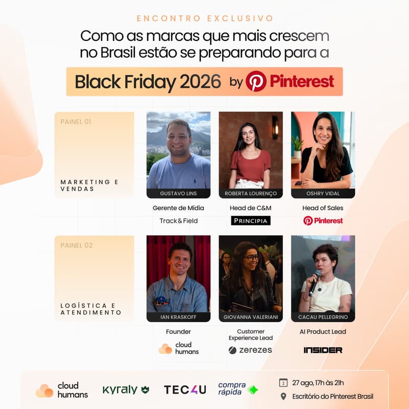 Cover Image for Pinterest convida as marcas que mais crescem no 🇧🇷 para abrir o playbook da Black Friday 2026
